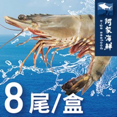 特級活凍草蝦8尾 (400g±10%/盒)